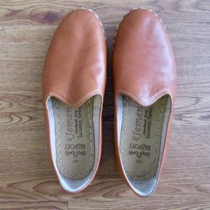 Men's Tan Turkish Leather Sanah Slip On SZ 42